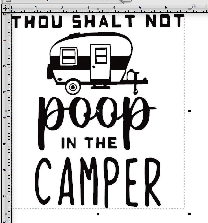 (image for) Thou shalt not poop in the camper